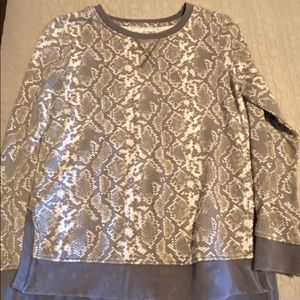 Snakeskin sweatshirt